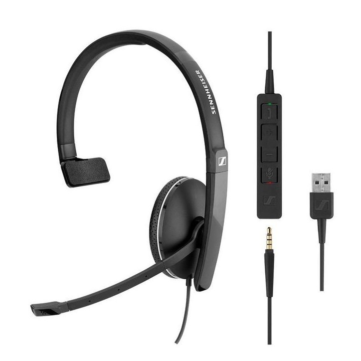 508316 EPOS Monaural, 115 dB SPL, 3.5 mm, detachable USB cable, noise-cancelling microphone