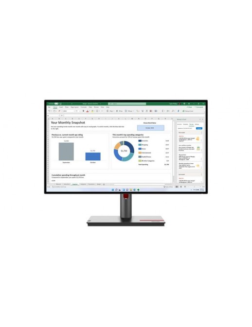 63A1GAT1EU Lenovo 68.6cm (27") Quad HD 2560 x 1440 W-LED IPS, 16:9, 350cd/m², 1.07B, 6ms, 178°/178°, 1000:1 Energy Star Certifie