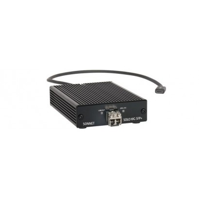 SOLO10G-SFP-T3 SOLO10G-SFP-T3 Sonnet Solo 10G Thunderbolt 3 to SFP+ 10 Gigabit Ethernet Adapter (SFP+ [SR] included)