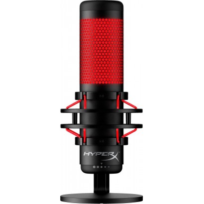 4P5P6AA 4P5P6AA HP HyperX QuadCast - USB Microphone (Black-Red) - Red Lighting