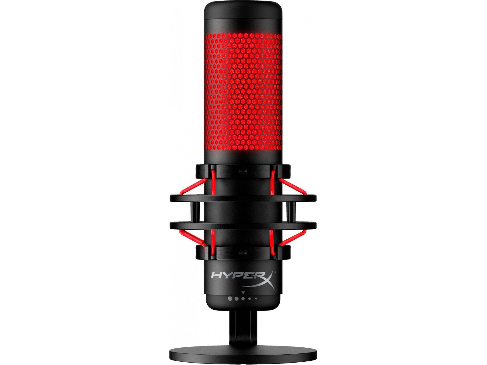 4P5P6AA 4P5P6AA HP HyperX QuadCast - USB Microphone (Black-Red) - Red Lighting 4P5P6AA 4P5P6AA HP HyperX QuadCast - USB Microphone (Black-Red) - Red Lighting