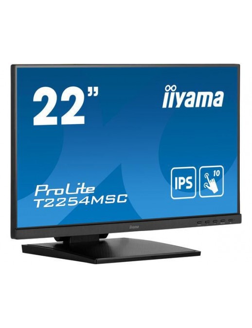 T2254MSC-B1AG iiyama 21.5” P-CAP 10pt touch screen featuring IPS panel technology and Anti Glare coating