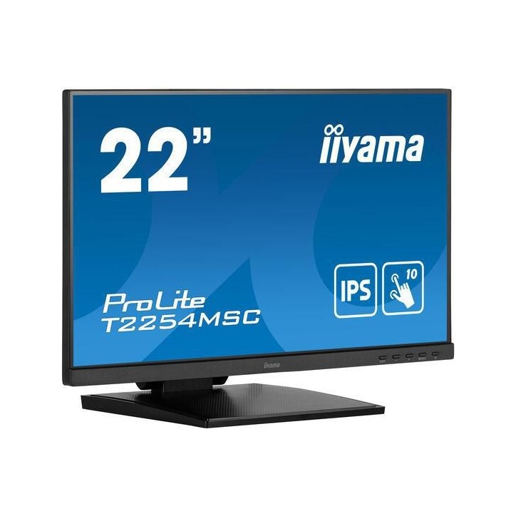 T2254MSC-B1AG iiyama 21.5” P-CAP 10pt touch screen featuring IPS panel technology and Anti Glare coating