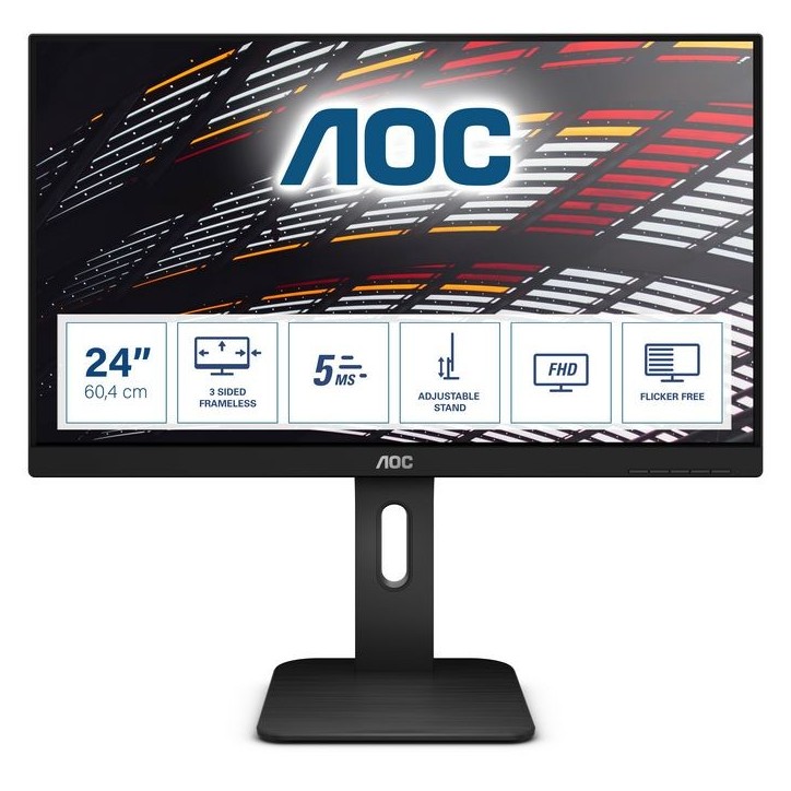24P1 AOC 24P1 - 3-sides borderless 23.8” IPS display with Full HD