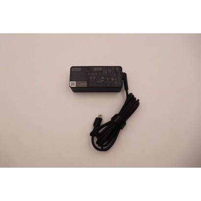 5A10W86298 Lenovo AC adapter with 45W output, supports multiple voltage levels: 20V, 15V, 9V, and...