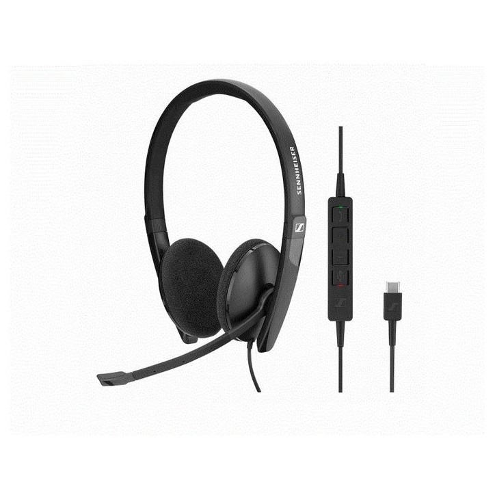 1000919 EPOS On-ear double-sided USB-C headset with in-line call control, optimized for UC professionals.