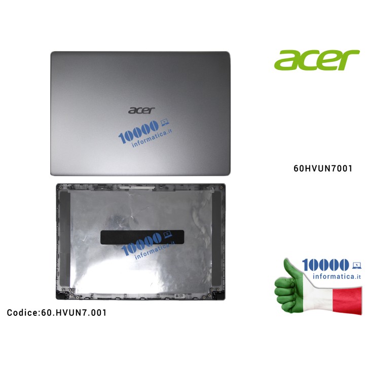 Cover LCD ACER Aspire A315-23 A315-23G [SILVER] 60HVUN7001 60.HVUN7.001 Scocca Anteriore ORIGINALE ACER