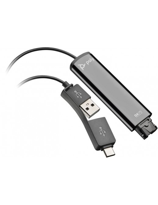 218266-01 218266-01 Poly DA adapter USB-A / USB-C, w/o control, w/o indicators 786C6AA