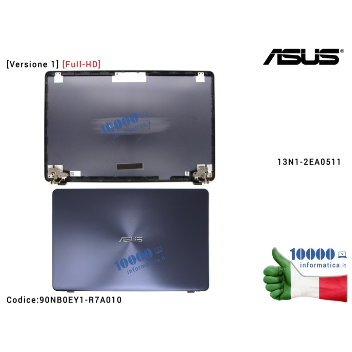 Cover LCD ASUS VivoBook 17 X705 N705 [Versione 1] [Full-HD] (Star Grey) X705U X705UA X705F X705FN X705N X705UV X705UF X705UN X70