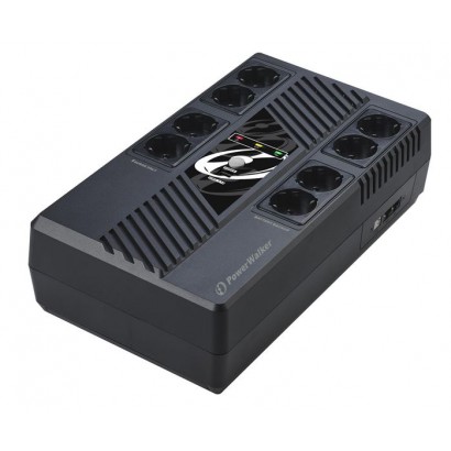 10121164 10121164 PowerWalker 600VA / 360W, 170-280 V AC, 50-60Hz, 1x 12V/7Ah, 8x CEE 7/5, 200x100x345 mm