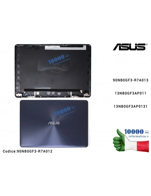 90NB0GF3-R7A012 Cover LCD ASUS VivoBook S14 S410 [PU] (STAR GREY) A411 F411 K410 P1410 S401 S410QA S410U S410UA S410UF S410UN...