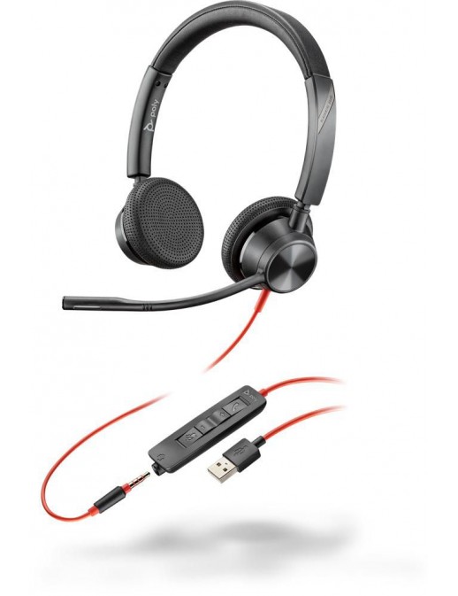 214016-01 214016-01 Poly USB-A, Audio 3.5 mm, 20 Hz to 20 KHz, 94 dBSPL± 4 dB, 32 Ohm 864034