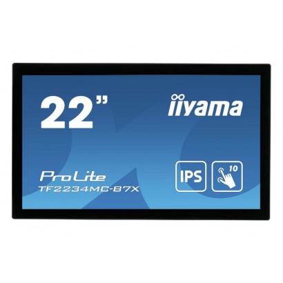 TF2234MC-B7X iiyama 21.5", 1920x1080, 16:9, IPS LED, 8 ms, VGA, HDMI, DP, HDCP, DC 12 V,...