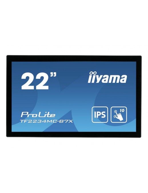 TF2234MC-B7X iiyama 21.5", 1920x1080, 16:9, IPS LED, 8 ms, VGA, HDMI, DP, HDCP, DC 12 V, 517.5x313.5x46 mm