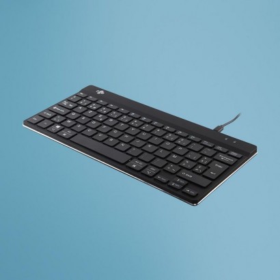 RGOCOBEWDBL R-Go Tools R-Go Compact Break Keyboard, AZERTY (BE), black, wired