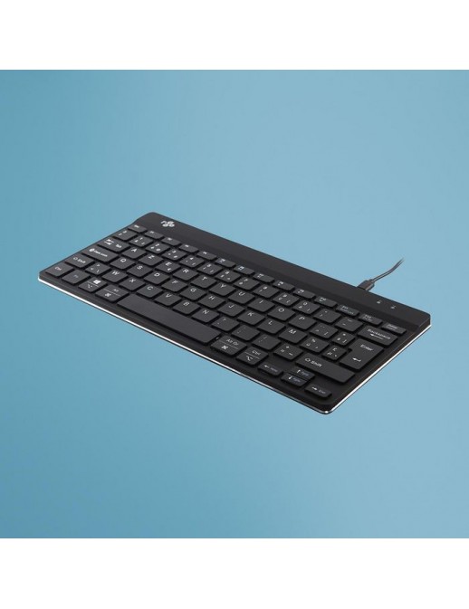 RGOCOBEWDBL R-Go Tools R-Go Compact Break Keyboard, AZERTY (BE), black, wired