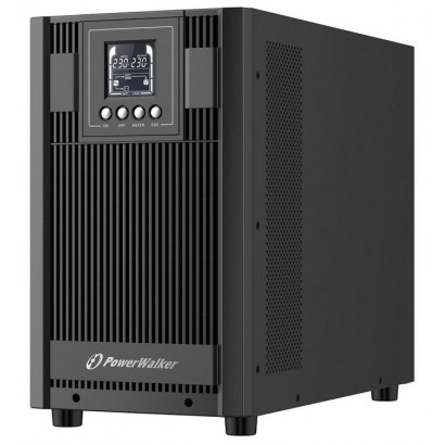 10122182 PowerWalker 3 kVA, 2.7 kW, 80-300V, 40/70VHz, 196x416x342mm, 21kg, Black 832842