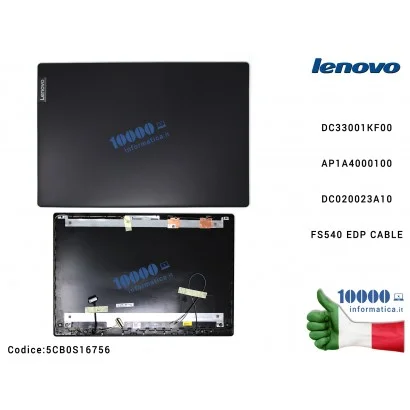 5CB0S16756 Cover LCD LENOVO [Nero Granito Tramato] IdeaPad S145 S145-15 S145-15IWL (81MV) S145-15IGM (81MX) S145-15AST (81N3)...