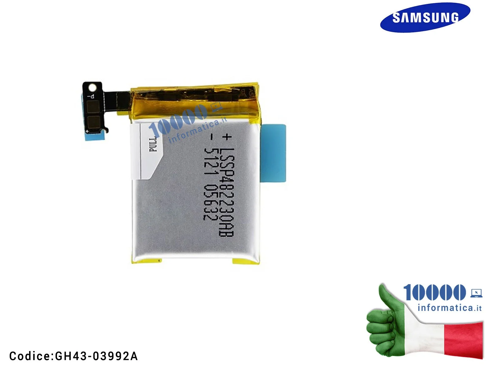 GH43-03992A Batteria LSSP482230AB SAMSUNG Galaxy Gear V700 SM-V700 [315mAh]
