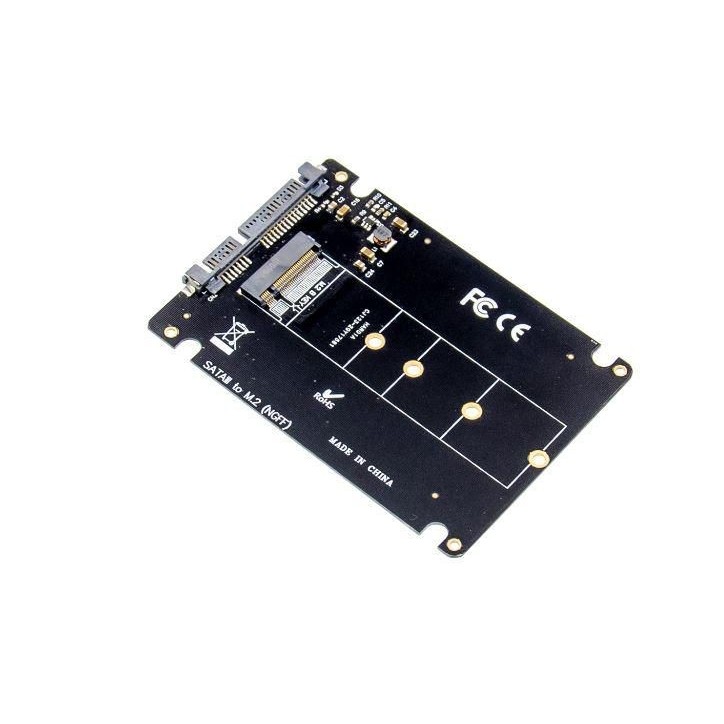MC-SSDSATACONV1 MicroConnect 2.5-inch SATA to M.2 B Key SSD Adapter DT-132, U2M2E125