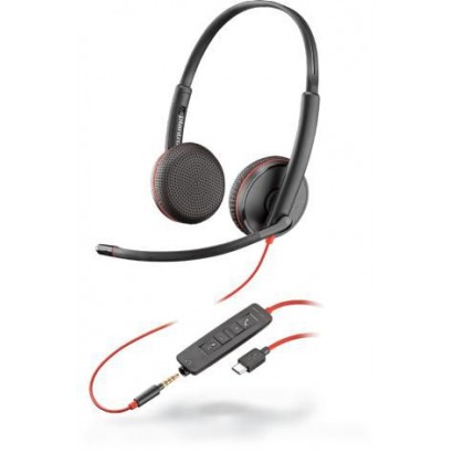 209751-101 209751-101 Poly Blackwire 3225, 3.5mm, USB C, A2DP, 20Hz - 20kHz 8X229A6