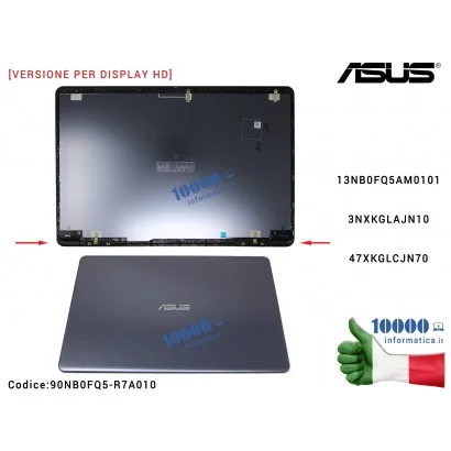 90NB0FQ5-R7A010 Cover LCD [Versione HD] ASUS VivoBook X510 S510 (STAR GREY) S510U S510UA S510UN S501UR X510U X510UA X510UN X5...