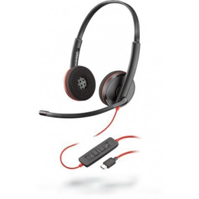 209747-22 209747-22 Poly USB-A, Head-band, Black/Red 8M3Y5AAABA