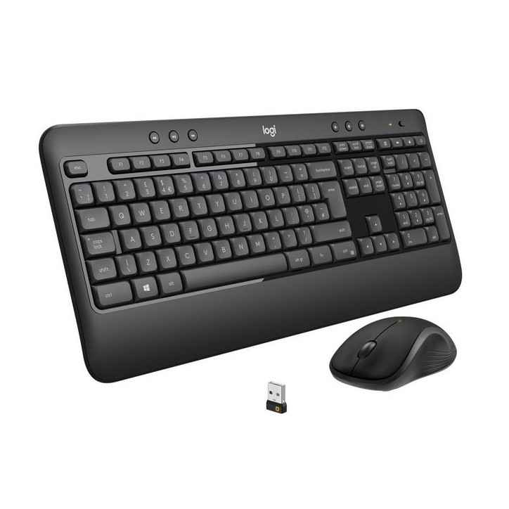 920-008677 Logitech MK540 ADVANCED Wireless Keyboard and Mouse Combo 828275 ALKALINE - Alkaline Batteries - No restictions