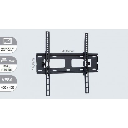 VLMW2355T Vivolink Pro Medium Wall Mount w. Tilt, Max 50 kg, Up to VESA 400x400