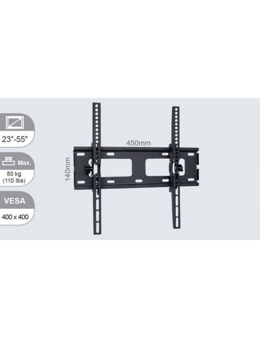 VLMW2355T Vivolink Pro Medium Wall Mount w. Tilt, Max 50 kg, Up to VESA 400x400