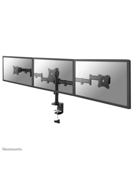 NM-D135D3BLACK NM-D135D3BLACK Neomounts Tilt/Turn/Rotate Triple Desk Mount (Clamp) For Three 10-27" Monitor Screens, Height A...