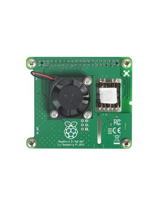 173-5595 Raspberry Pi PoE HAT for Raspberry Pi 4 Model B/Pi 3 Model B+, 802.3af