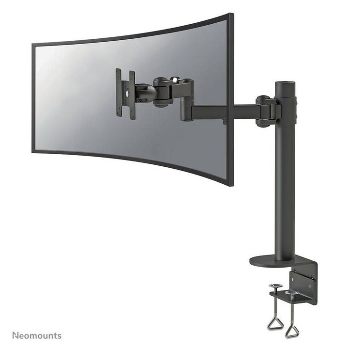 FPMA-D960BLACKPLUS Neomounts Full Motion Desk Mount (Clamp) For 10-49" Curved Monitor Screen, Height Adjustable - Black 819355 FPMA-D960BLACKPLUS Neomounts Full Motion Desk Mount (Clamp) For 10-49" Curved Monitor Screen, Height Adjustable - Black 819355