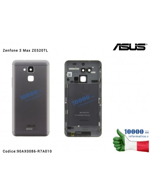 90AX0086-R7A010 Cover Batteria Posteriore ASUS ZenFone 3 Max ZC520TL (X008D) [GRAY/GRIGIO]