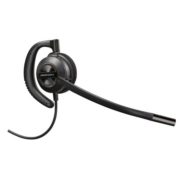 203193-01 Poly Over-the-ear, Monaural, Noise Cancelling, Black 783P4AA
