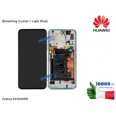 02353HRD Display LCD con Vetro Touch Screen + Frame HUAWEI P Smart Pro (STK-L21) [Breathing Crystal / Light Blue] completo di...