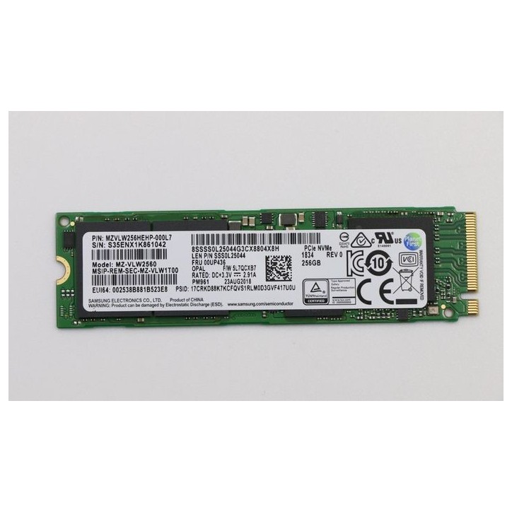 00UP436 Lenovo Memory SSD 256GB M.2 PCIe3x4