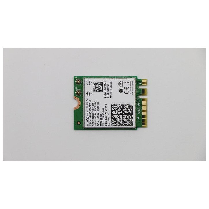 FRU01AX769 Lenovo M.2 Key B wireless network card, supports Wi-Fi and Bluetooth, compatible with select Lenovo ThinkPad models.