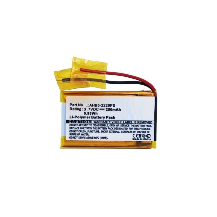 MBXWHS-BA046 CoreParts Battery for Wireless Headset 0.92Wh Li-Pol 3.7V 250mAh Black, for Jabra Pro 900, Pro 920, PRO 923, PRO 93
