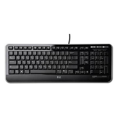 QY776AAABB HP USB Keyboard 672647-L33