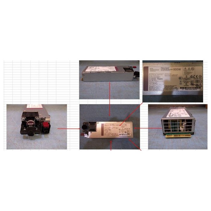 866727-001 800W Flex Slot hot-plug power 865428-B21 supply for HPE servers 277V