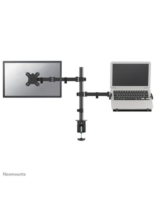 FPMA-D550NOTEBOOK Neomounts Full Motion Desk Mount (Clamp And Grommet) For 10-32" Monitor Screen And Laptop, Height Adjustable -