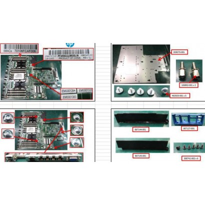 875073-001 875073-001 Hewlett Packard Enterprise System board for HP ProLiant DL380 Gen10, supports dual CPUs, 24 DDR4 memory...