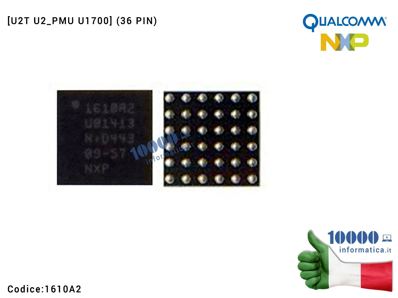 1610A2 IC Chip 1610A2 Power Charger TriStar SMD Fix Ricarica per Scheda Madre APPLE iPhone 6 6G 6+ 6 Plus 5S 5C [U2T U2_PMU U... 1610A2 IC Chip 1610A2 Power Charger TriStar SMD Fix Ricarica per Scheda Madre APPLE iPhone 6 6G 6+ 6 Plus 5S 5C [U2T U2_PMU U...