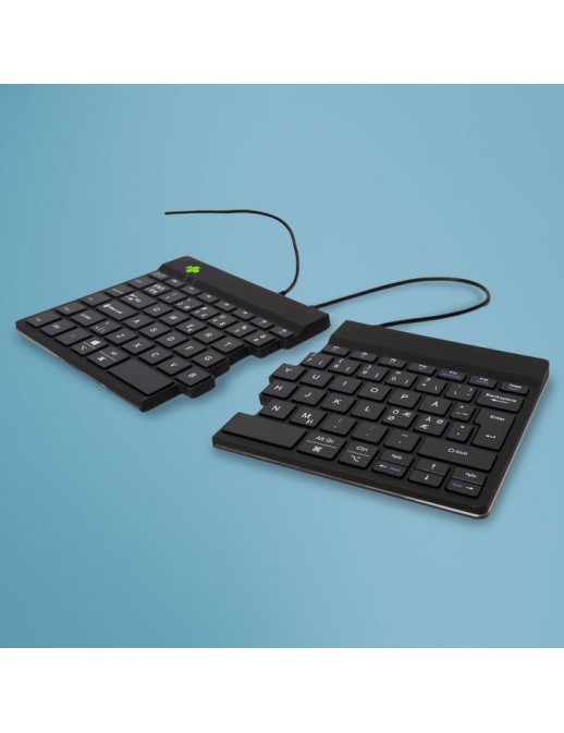 RGOSP-NDWIBL R-Go Tools R-Go Split Break Ergonomic Keyboard, QWERTY (Nordic), black, wired