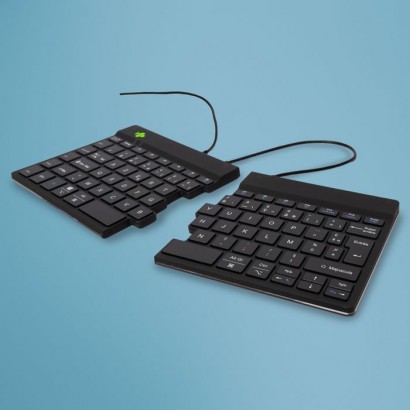 RGOSP-FRWIBL R-Go Tools R-Go Split Break Ergonomic Keyboard, AZERTY (FR), black, wired