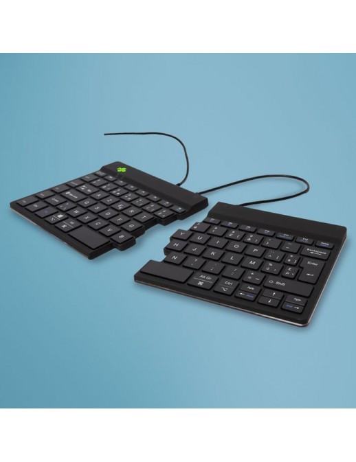 RGOSP-BEWIBL RGOSP-BEWIBL Split Keyboard, (BE), black AZERTY, wired. Windows, Linux
