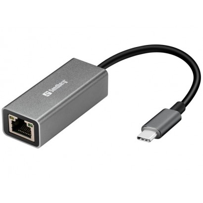 136-04 Sandberg USB-C Gigabit Network Adapter