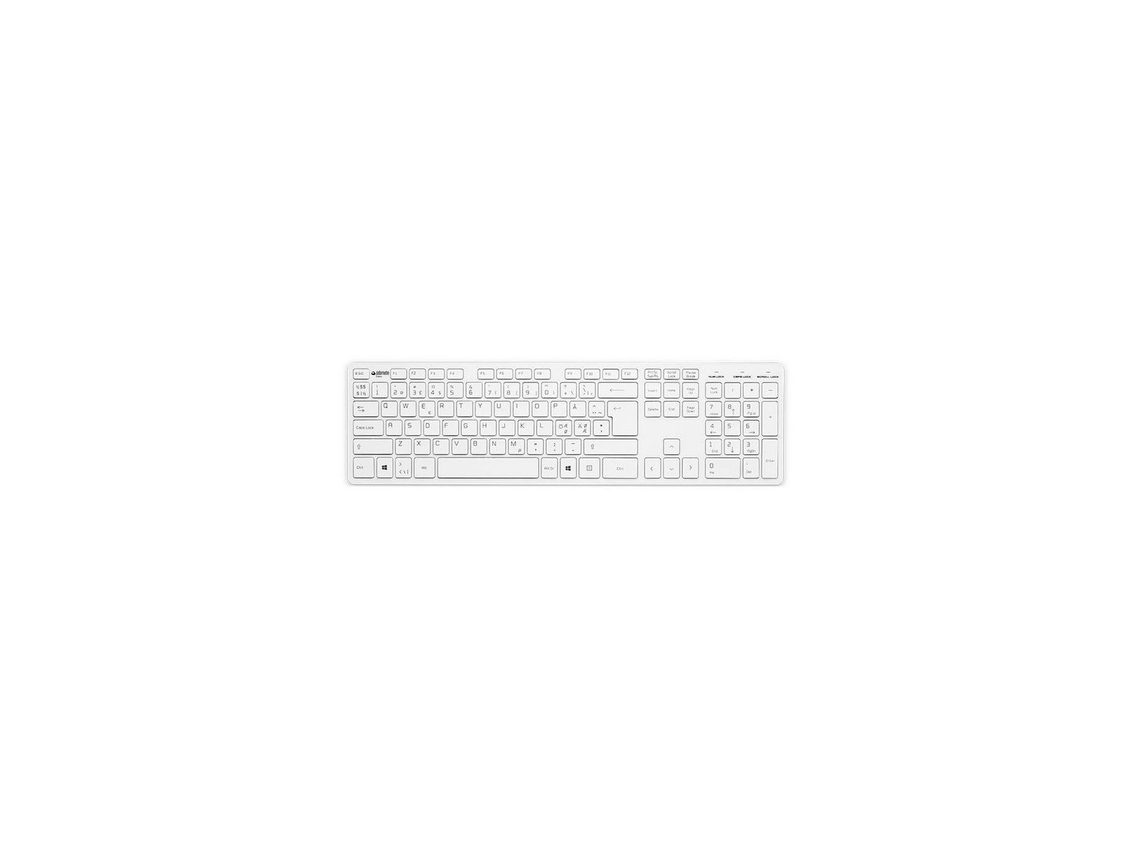 508103 508103 Jobmate Slim keyboard Silver/White