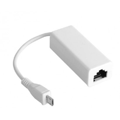 USBMICROETHB MicroConnect Micro USB to Ethernet, White